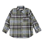 ZHOE & TOBIAH camicia tinta unita con fantasia a quadri Verde per Bambino COC2 VERDE ZHOE & TOBIAH