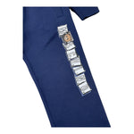 MOSCHINO completo 2pz felpa-pantalone tinta unita con stampa Blu per Bambino HUK04B BLU MOSCHINO