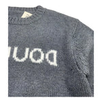 DOU DOU maglia girocollo tinta unita con logo Grigio per Bambino DV9P20 GRIGIO DOU DOU