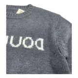 DOU DOU maglia girocollo tinta unita con logo Grigio per Bambino DV9P20 GRIGIO DOU DOU