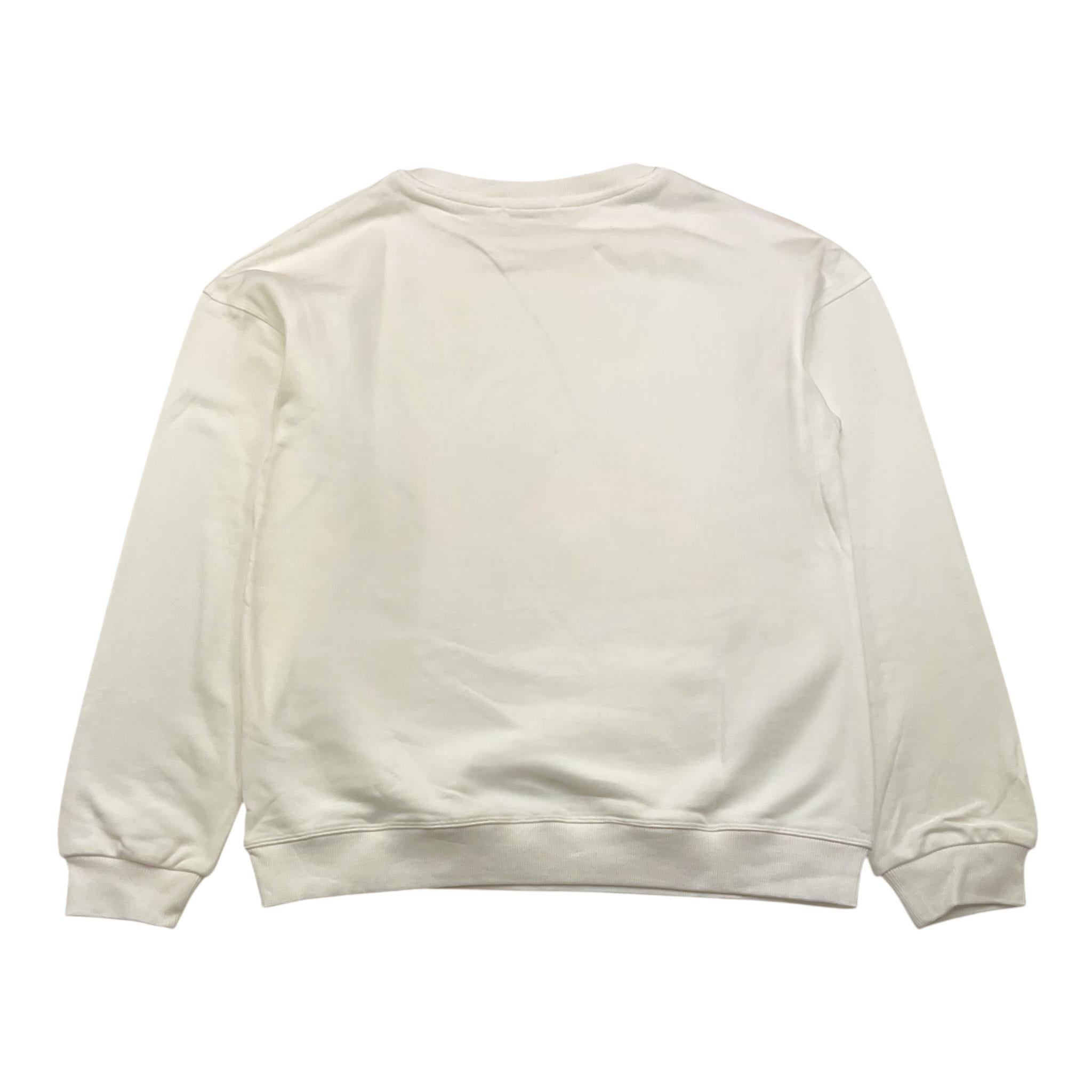 JECKERSON felpa girocollo tinta unita con logo Bianco per Bambino J4500 BIANCO JECKERSON