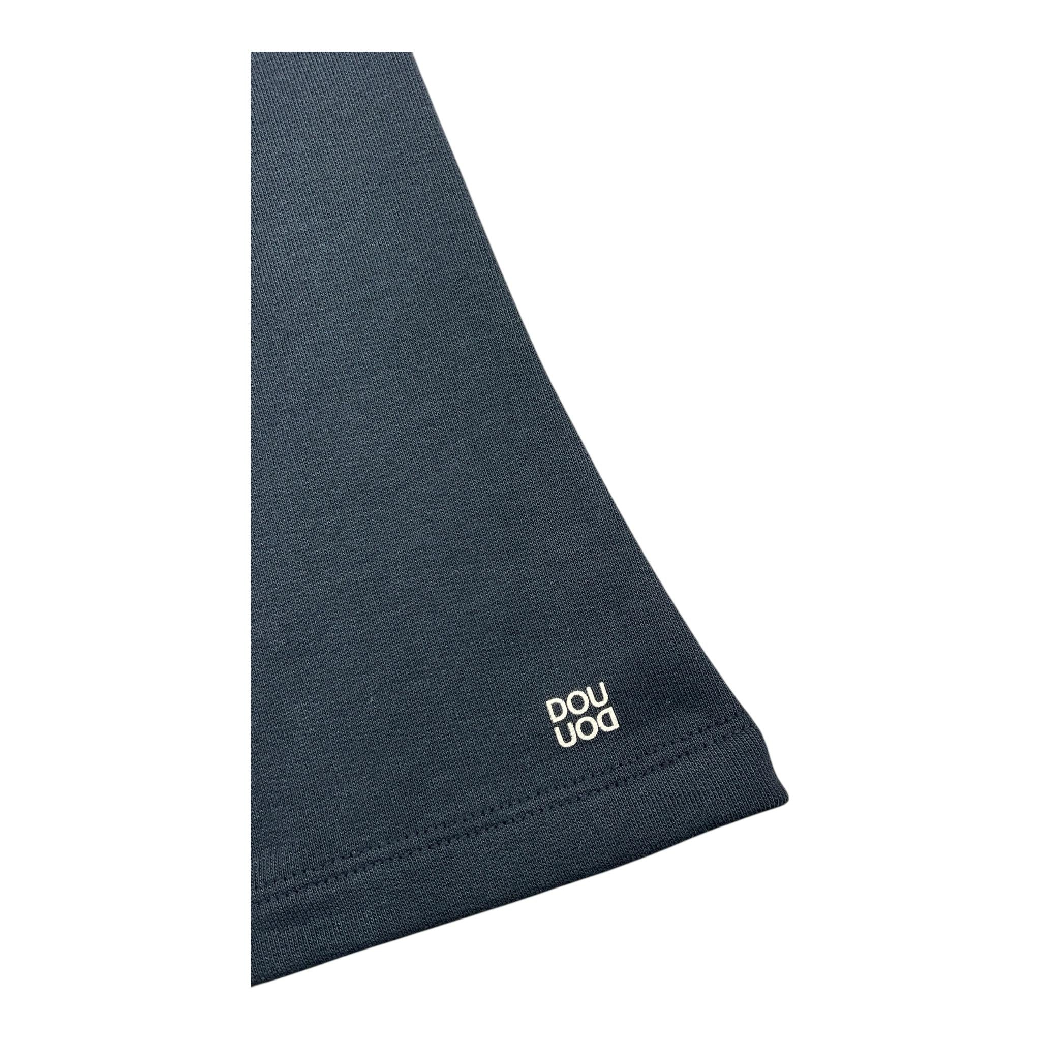 DOU DOU pantalone tuta modello zampa tinta unita Blu per Bambina DV6A11 BLU DOU DOU