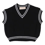 ELISABETTA FRANCHI gilet in maglia scollo a v tinta unita Nero per Bambina EFMA153XX NERO ELISABETTA FRANCHI