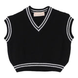 ELISABETTA FRANCHI gilet in maglia scollo a v tinta unita Nero per Bambina EFMA153XX NERO ELISABETTA FRANCHI