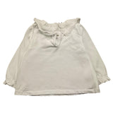 ZHOE & TOBIAH shirt tinta unita con colletto Bianco per Bambina BSS4J BIANCO ZHOE & TOBIAH