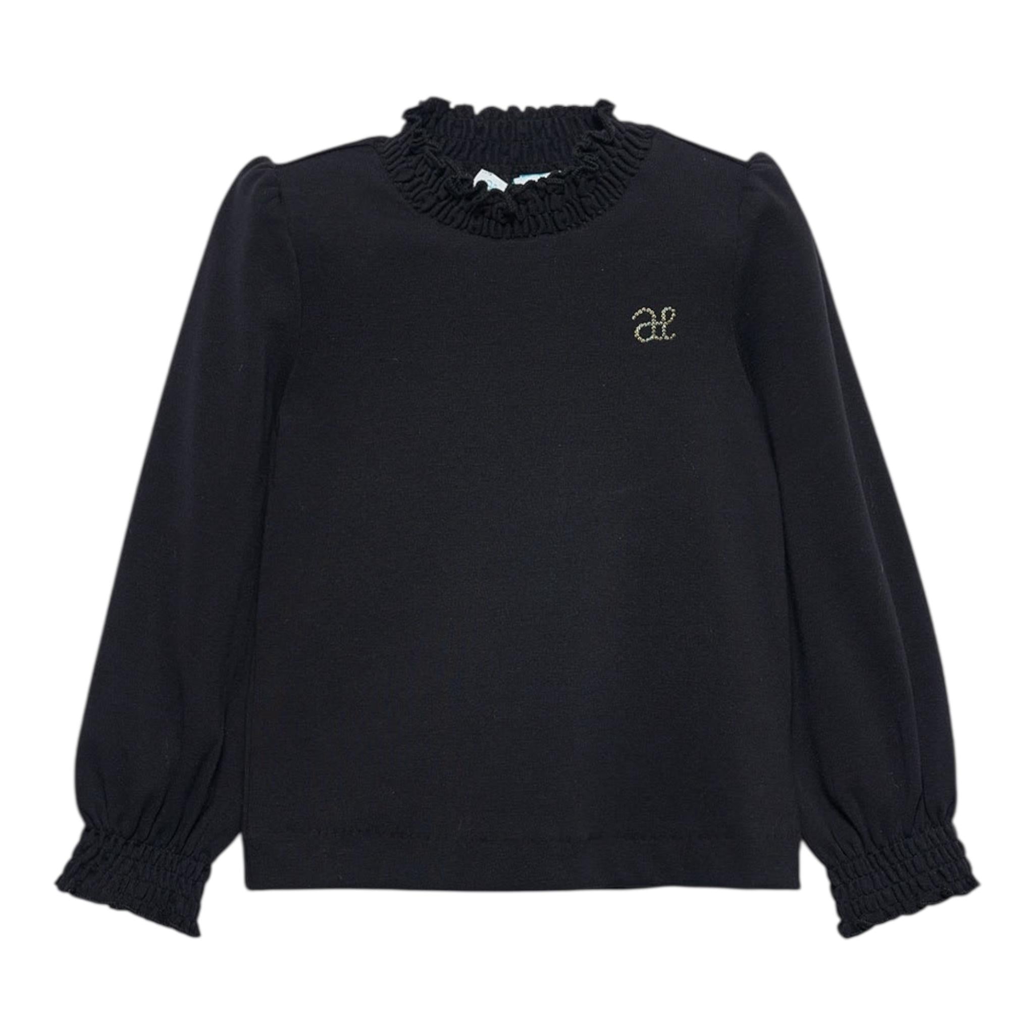 ABEL & LULA shirt tinta unita mezzo collo Blu per Bambina 5672 BLU ABEL & LULA