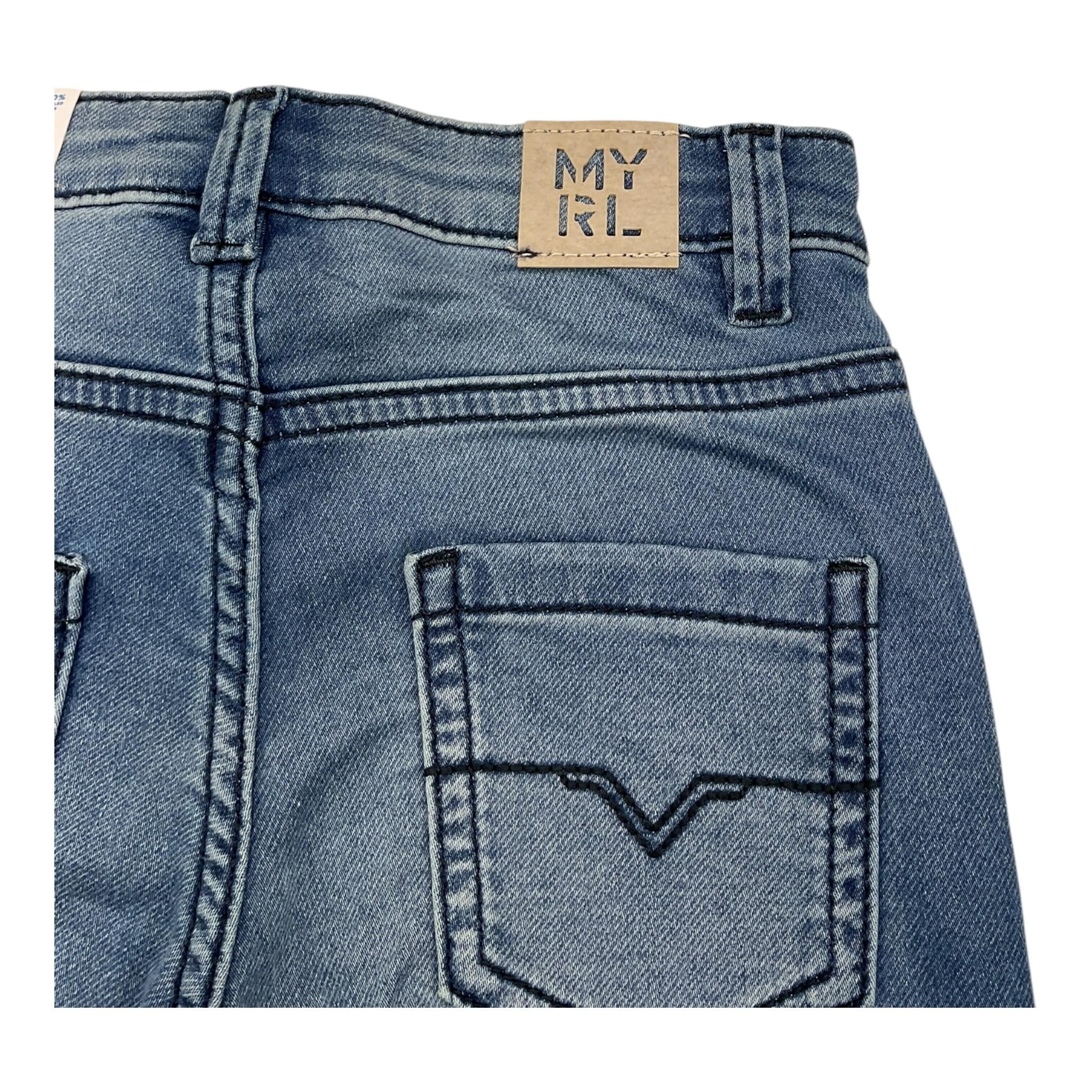 MAYORAL jeans tinta unita con girovita regolabile Blu per Bambino 2533XX BLU MAYORAL