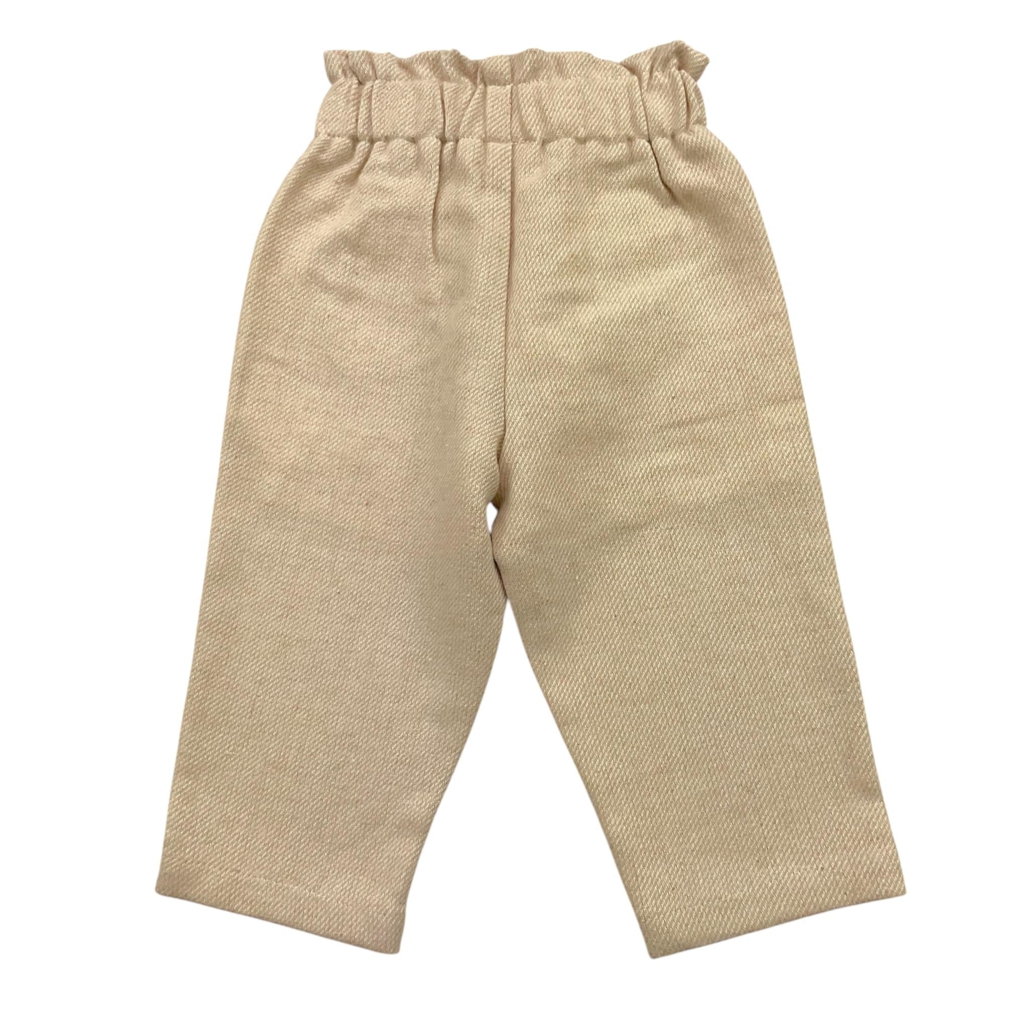 Y-CLU pantalone tinta unita con elastico in vita Beige per Neonata YN20759 BEIGE Y-CLU