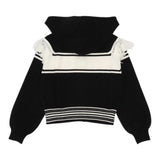 TWINSET maglia tinta unita con stampa zip e cappuccio Nero per Bambina 242GJ3161 NERO TWINSET