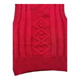 LA STUPENDERIA gilet tinta unita in maglia Rosso per Bambina WJGL42 ROSSO LA STUPENDERIA