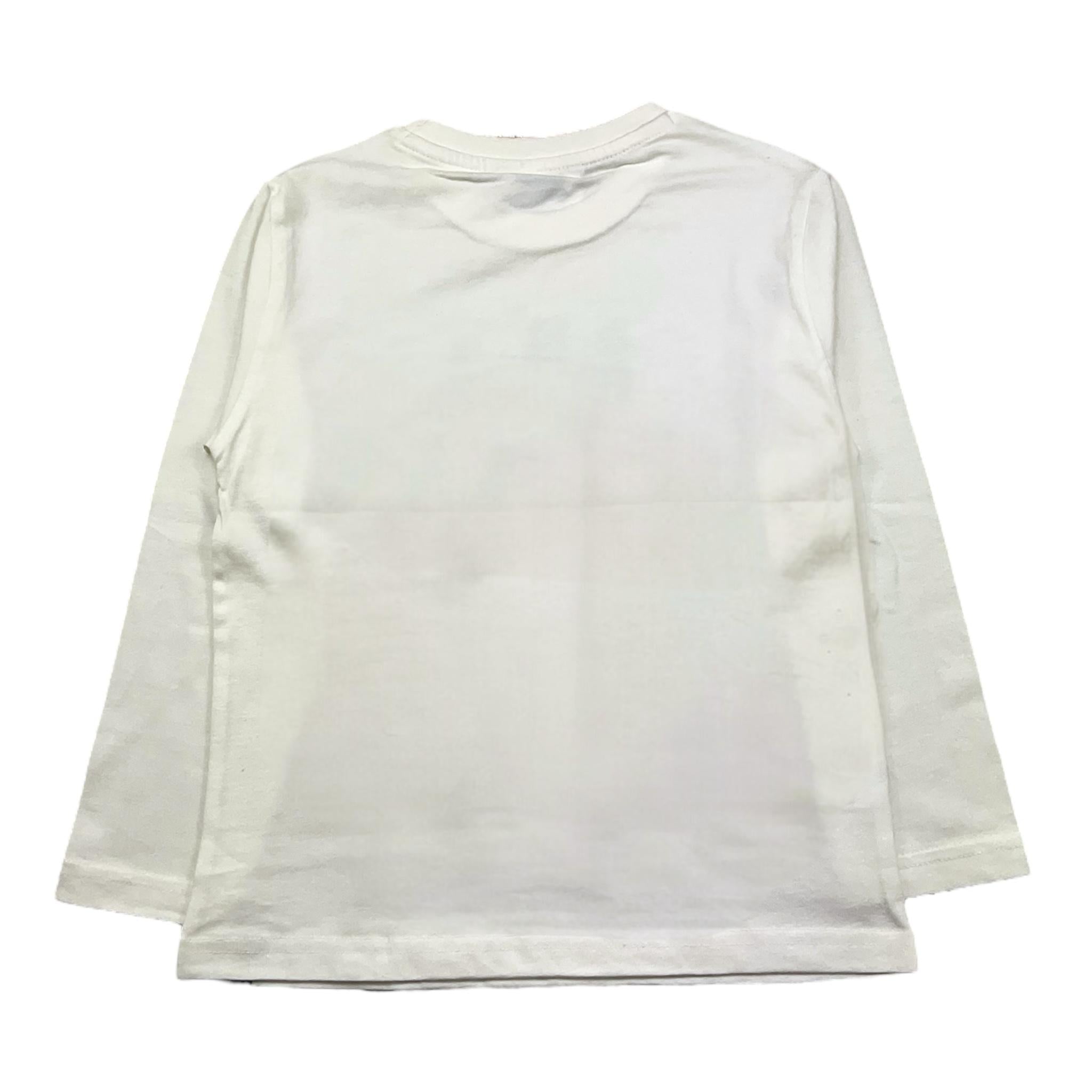 MAYORAL shirt girocollo tinta unita con stampa in contrasto Bianco per Bambino 4052J BIANCO MAYORAL