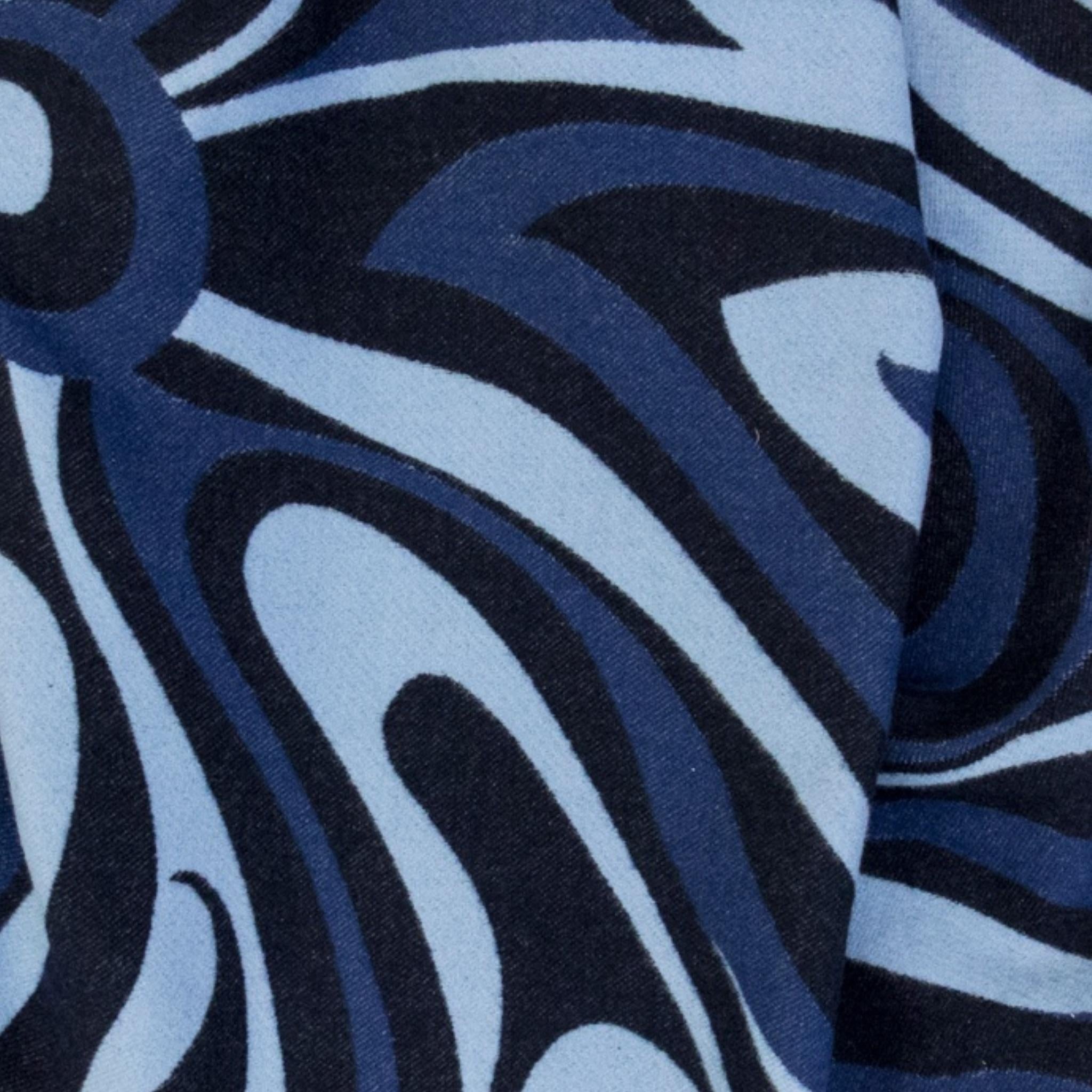 EMILIO PUCCI mantella tinta unita con fantasia Blu per Bambina PT2A90 BLU EMILIO PUCCI