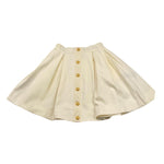 BALMAIN gonna tinta unita con finti bottoni Bianco per Bambina BT7A01J0035 BIANCO BALMAIN