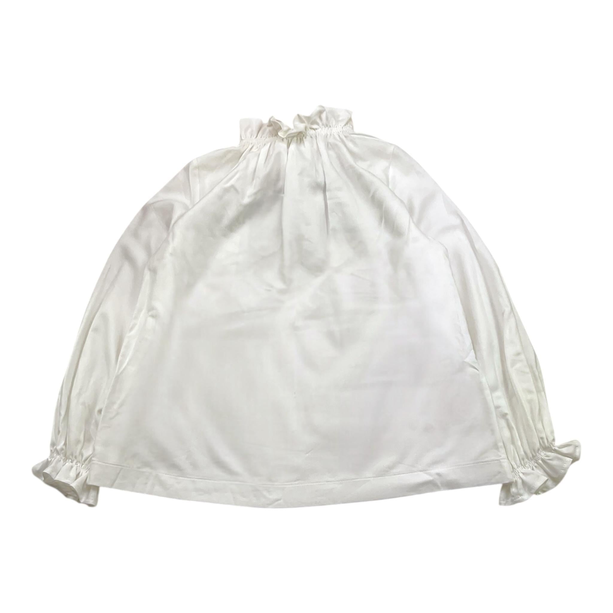 LA STUPENDERIA shirt tinta unita con foulard Bianco per Bambina TJCM74 BIANCO LA STUPENDERIA