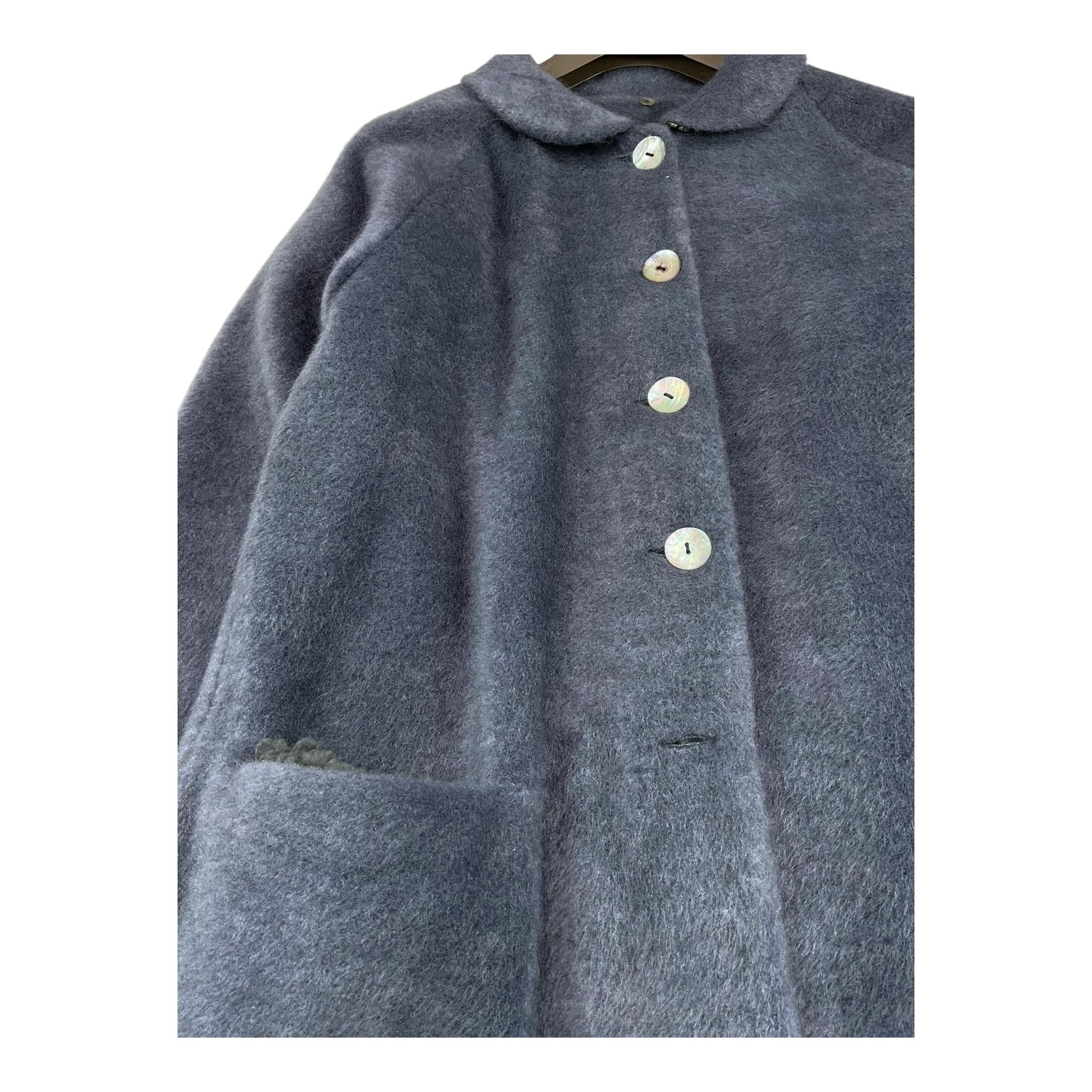 CAFFE' D'ORZO cappotto tinta unita con tasche Blu per Bambina CAROLA BLU CAFFE' D'ORZO