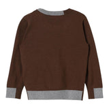 MANUEL RITZ maglia girocollo tinta unita con profili in contrasto Marrone per Neonato MR2716N MARRONE MANUEL RITZ