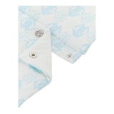 ROBERTO CAVALLI sacco nanna tinta unita fantasia in contrasto Bianco/azzurro per Neonato TJT804 BIANCO/AZZURRO ROBERTO CAVALLI
