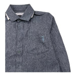 TRUSSARDI camicia manica lunga tinta unita Blu per Bambino TBA25122CA BLU TRUSSARDI