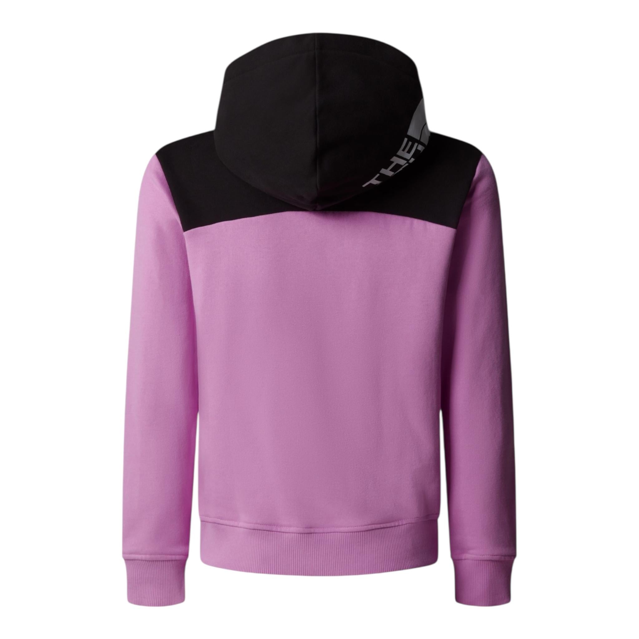 THE NORTH FACE felpa chiusa tinta unita con cappuccio in contrasto e logato Lilla per Bambina NF0A89HC1I81 LILLA THE NORTH FACE