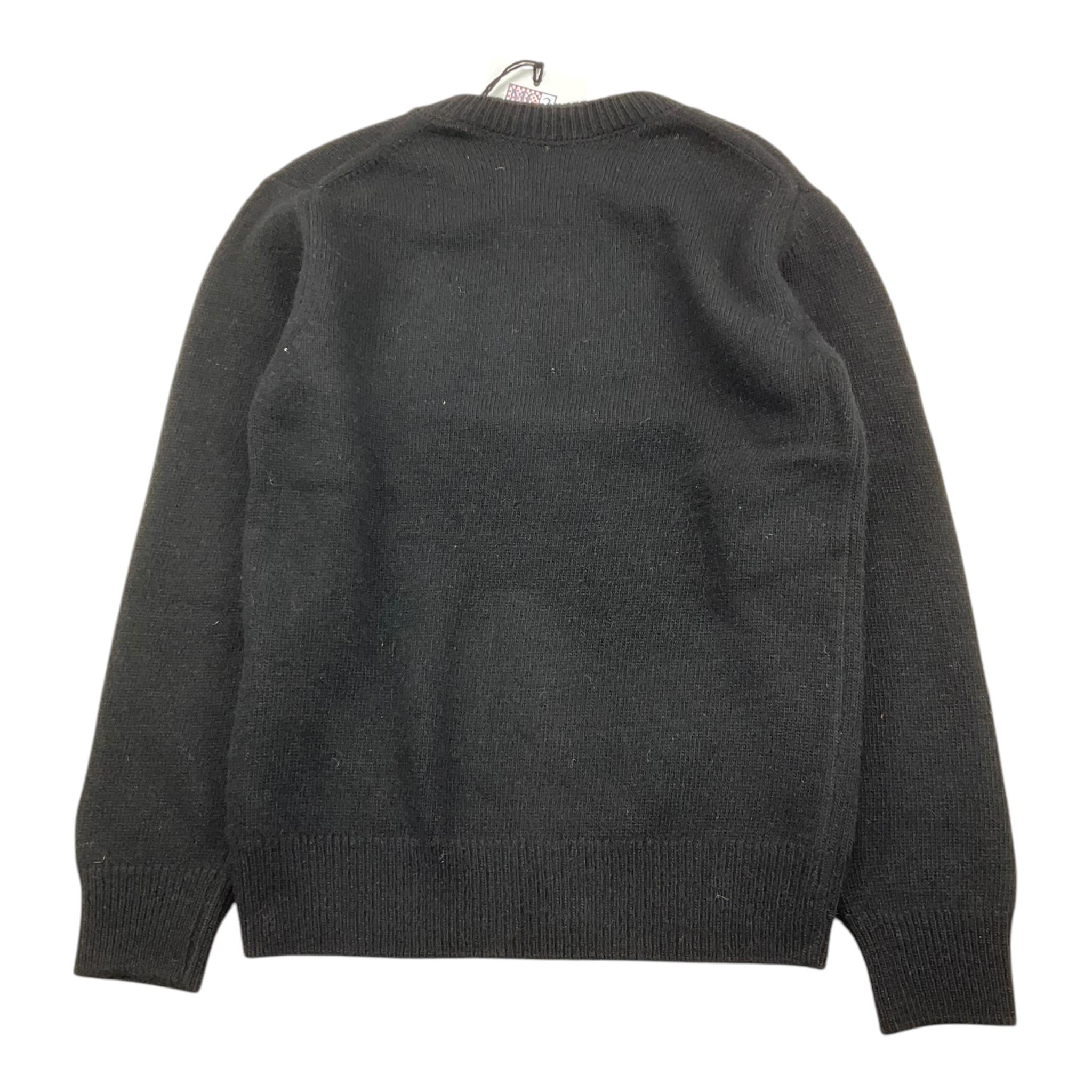 SAINT BARTH maglia girocollo tinta unita con stampa Nero per Bambina PRINCESS NERO SAINT BARTH