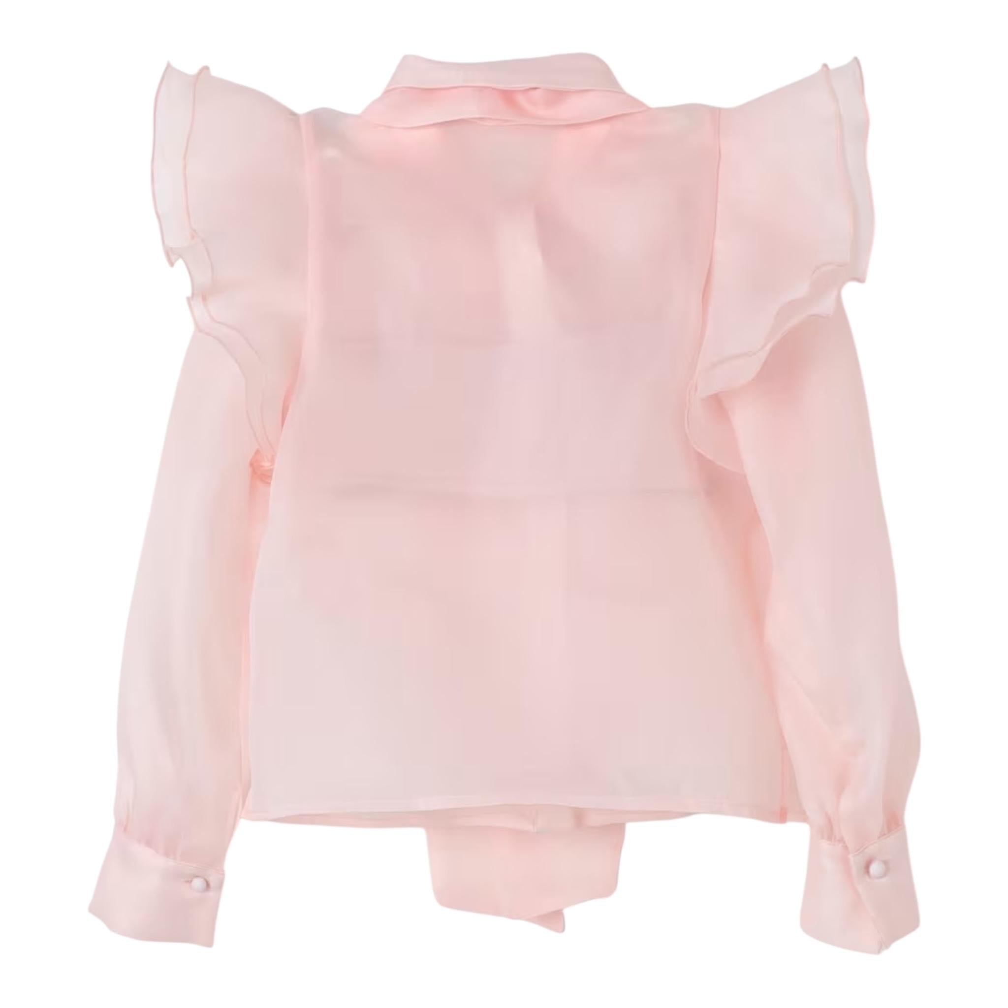 MISS BLUMARINE camicia tinta unita con top e foulards Rosa per Bambina IA4001 ROSA MISS BLUMARINE