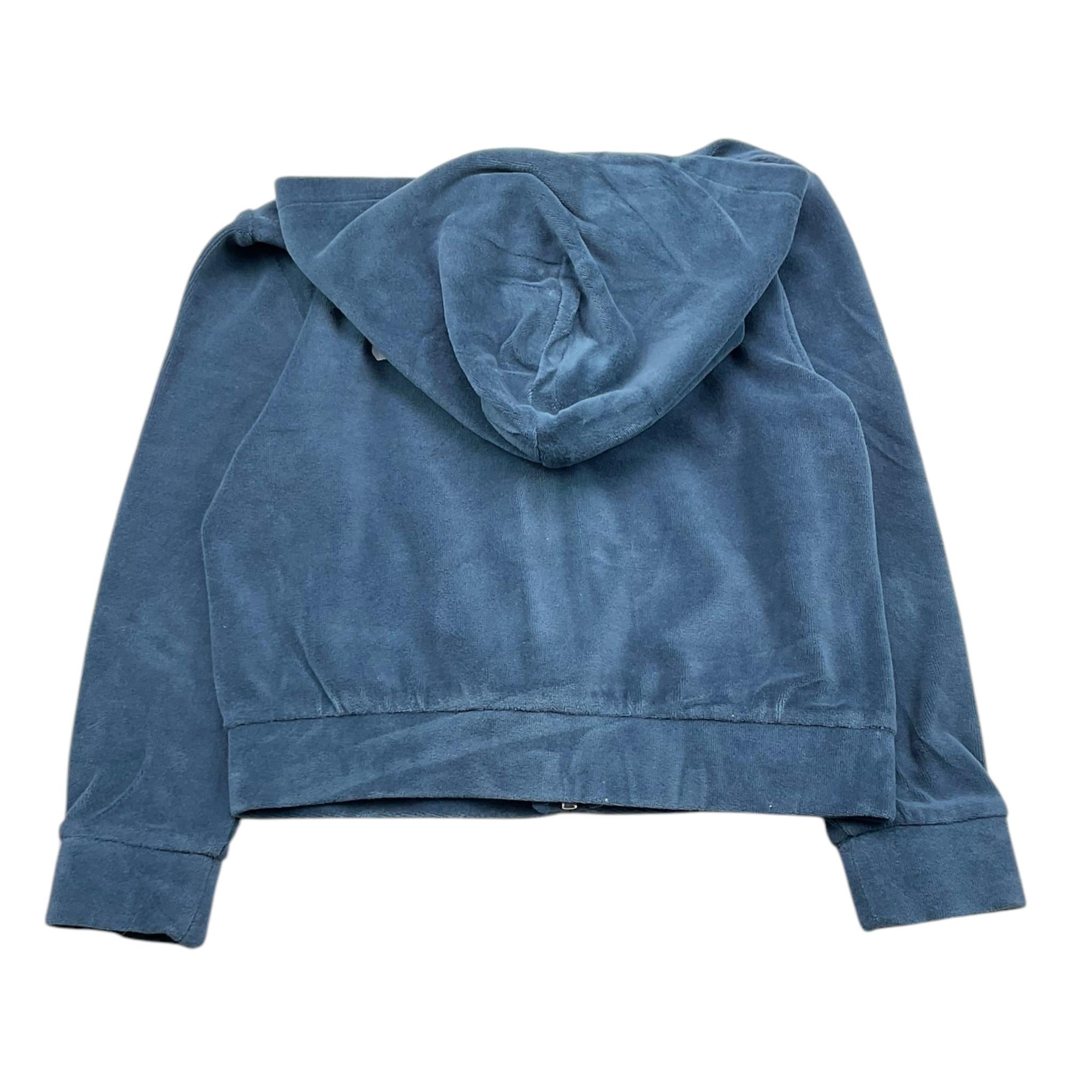 SAINT BARTH felpa tinta unita con zip e cappuccio Blu per Bambina DAIANA BLU SAINT BARTH