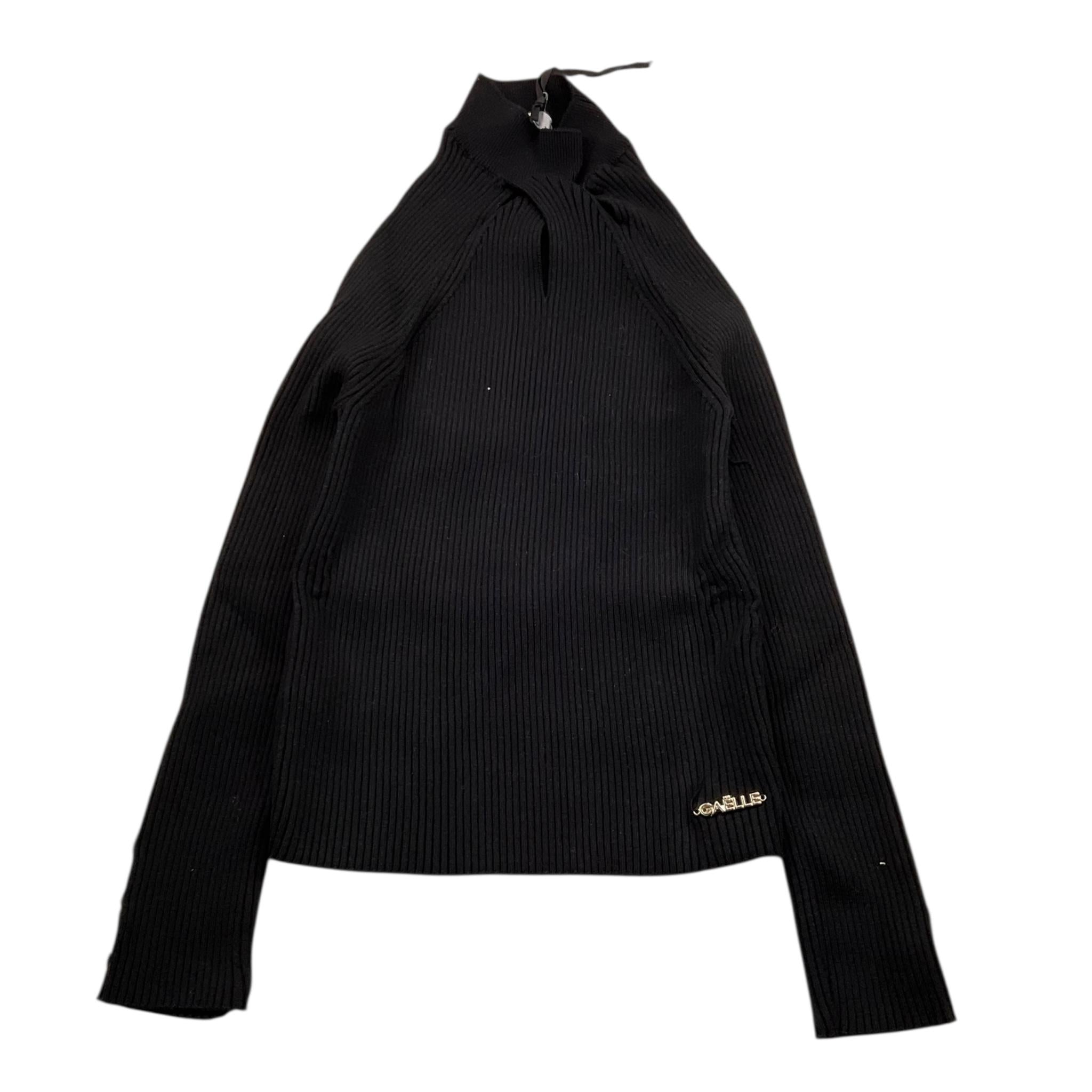 GAELLE maglia tinta unita mezzo collo con logo Nero per Bambina 2741W00400X NERO GAELLE
