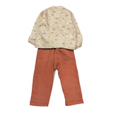 CALAMARO completo 2pz camicia-pantalone bicolore Beige per Neonato 11072 BEIGE CALAMARO