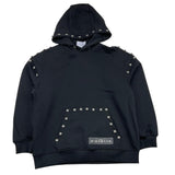 JOHN RICHMOND felpa chiusa con cappuccio tinta unita Nero per Bambina RBA25081FE NERO JOHN RICHMOND