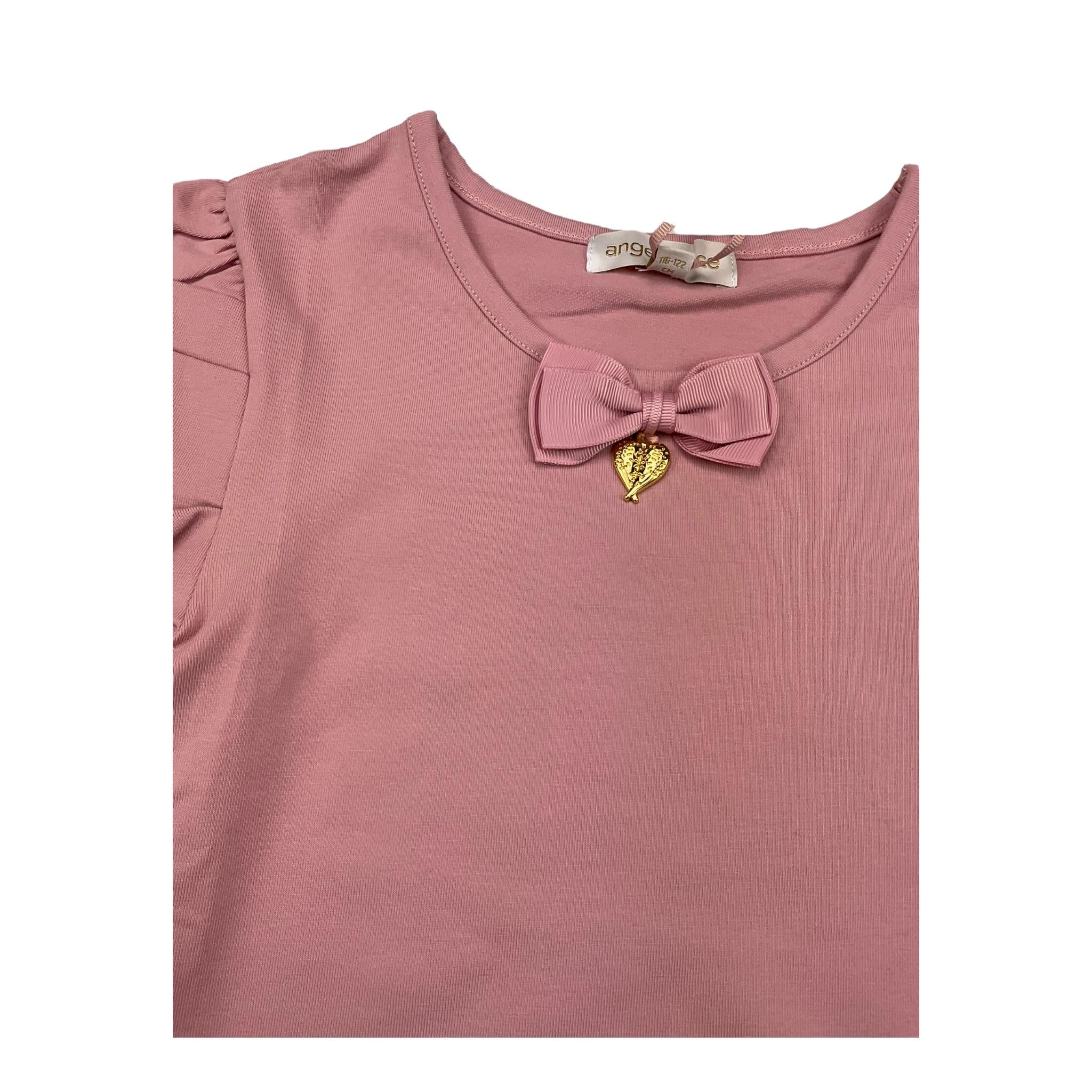 ANGEL'S FACE shirt girocollo tinta unita con fiocco Rosa per Bambina ALVERA ROSA ANGEL'S FACE