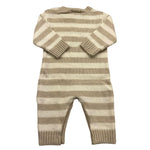 NANAN tutina manica lunga fantasia a righe Beige per Neonato 24186BE BEIGE NANAN