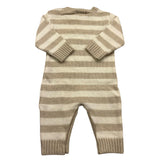 NANAN tutina manica lunga fantasia a righe Beige per Neonato 24186BE BEIGE NANAN