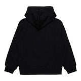 DIESEL felpa tinta unita con cappuccio e stampa Nero per Bambino J02003 NERO DIESEL
