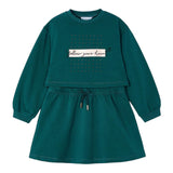 MAYORAL completo 2pz felpa-shorts tinta unita Verde per Bambina 4927 VERDE MAYORAL