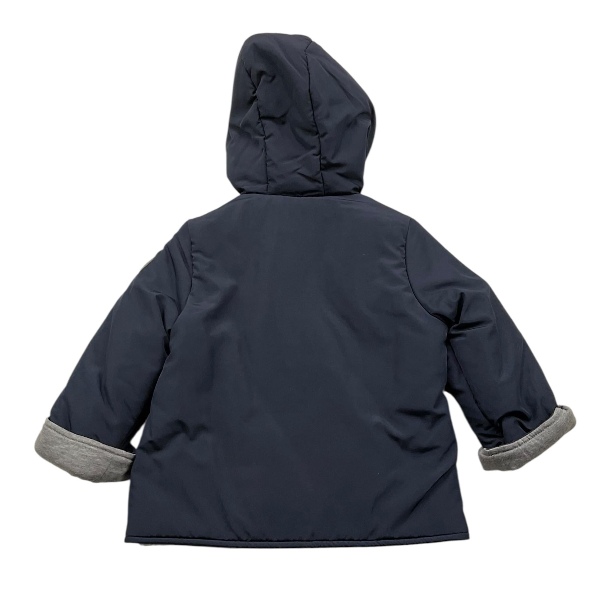 IL GUFO giubbino tinta unita cn cappuccio Blu per Neonato A22GM023N0001 BLU IL GUFO