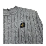 REFRIGIWEAR maglia girocollo tinta unita modello crop Grigio per Bambina RWG942 GRIGIO REFRIGIWEAR