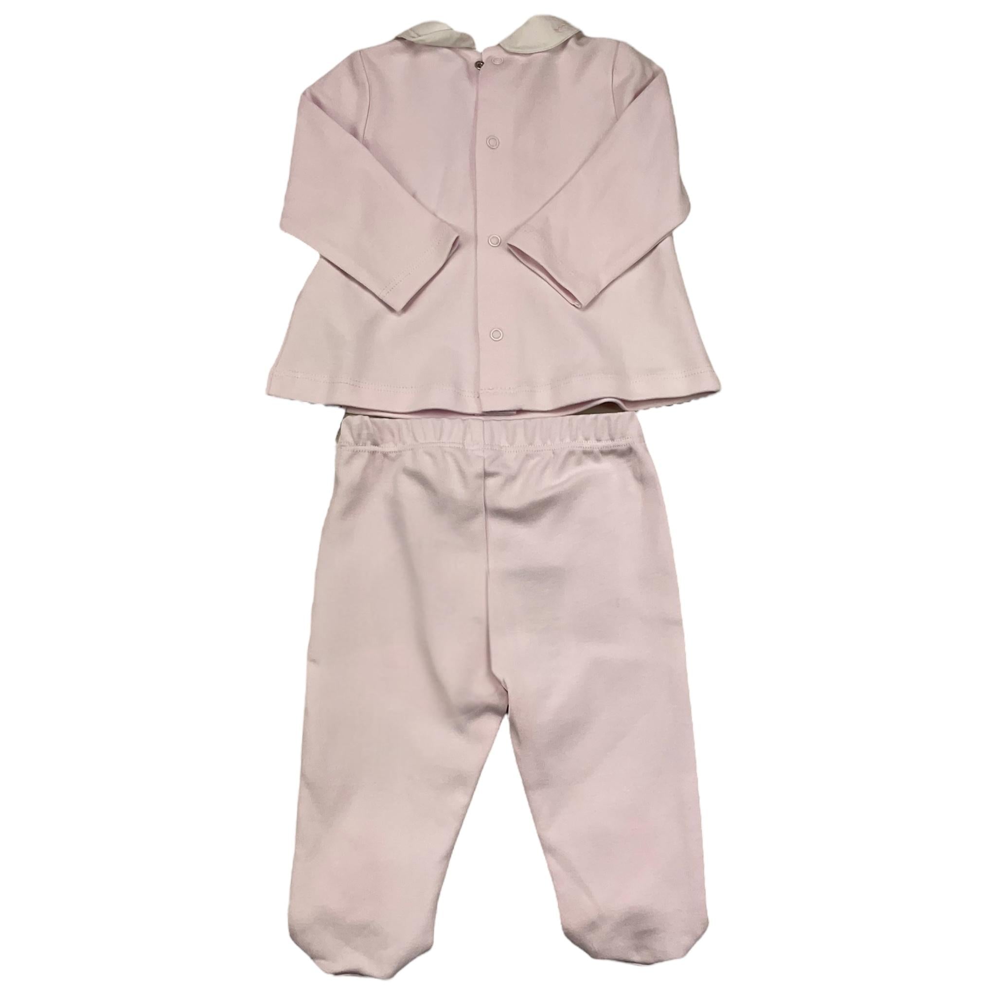 LE BEBE' completo 2 pezzi shirt-ghettina tinta unita Rosa per Neonata LBG5989 ROSA LE BEBE'