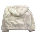 TWINSET pelliccia tinta unita con zip Bianco per Bambina 242GJ2200 BIANCO TWINSET