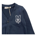 MANUEL RITZ cardigan tinta unita con logo Blu per Neonato ME2824 BLU MANUEL RITZ