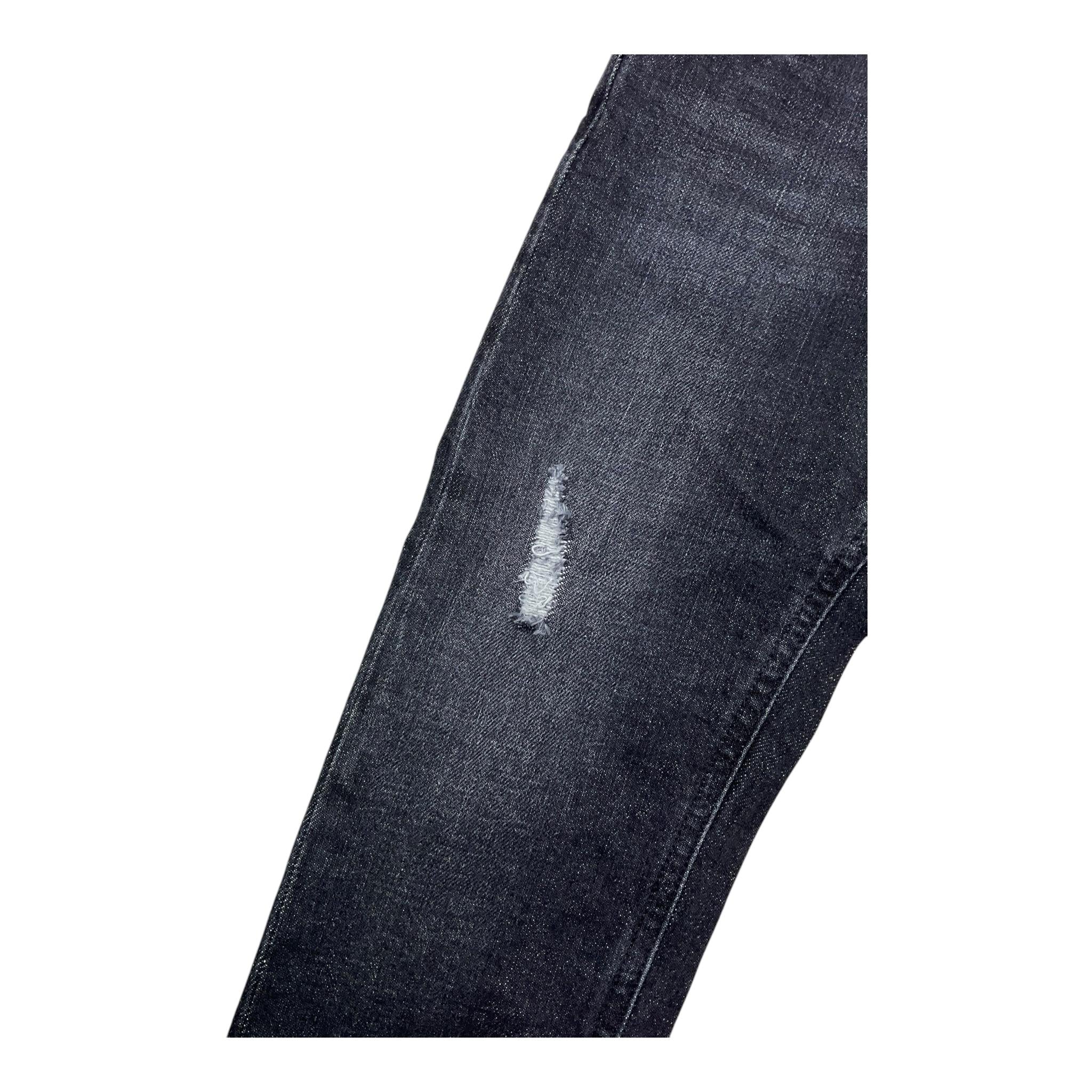 DONDUP jeans tinta unita cn strappi Nero per Bambino DMPA100 NERO DONDUP