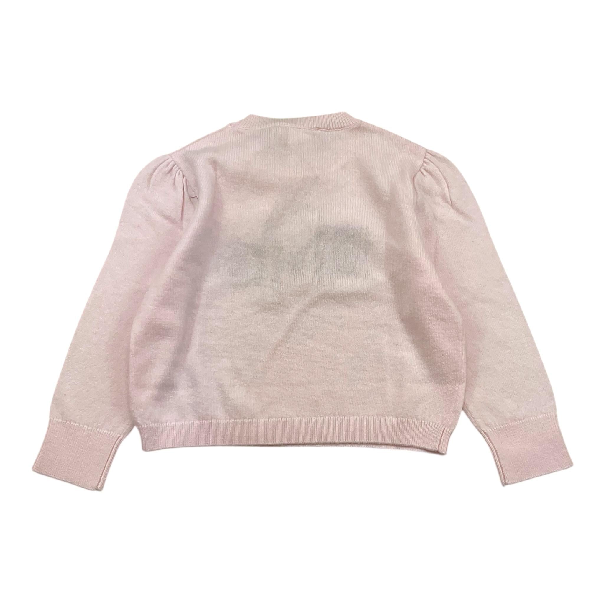 LIU JO maglia girocollo tinta unita con stampa Rosa per Neonata KF3059 ROSA LIU JO