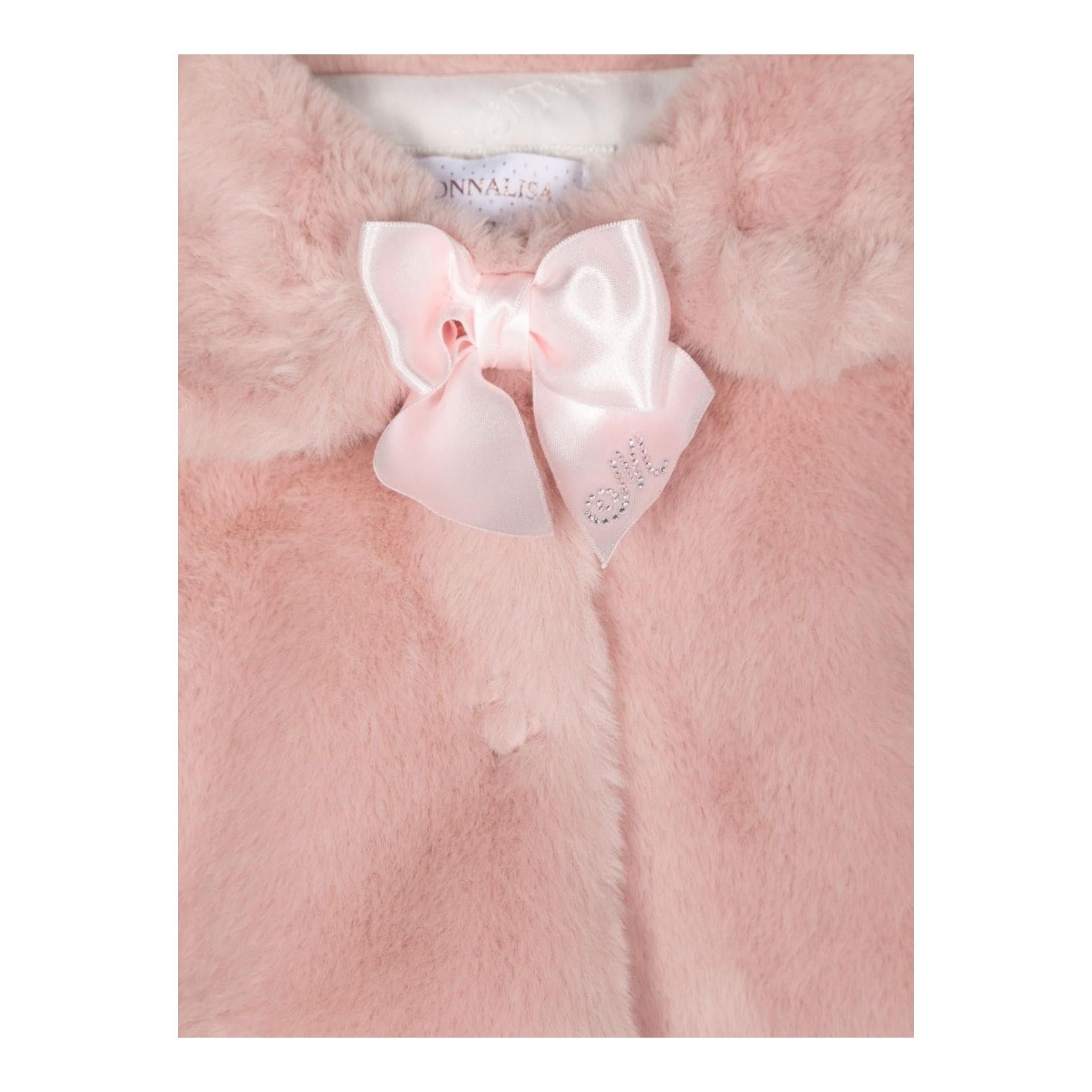 MONNALISA pelliccia tinta unita Rosa per Neonata 73B100 ROSA MONNALISA