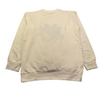 NEVER TOO felpa chiusa girocollo tinta unita con stampa in contrasto Panna per Bambino NT2076RXX PANNA NEVER TOO