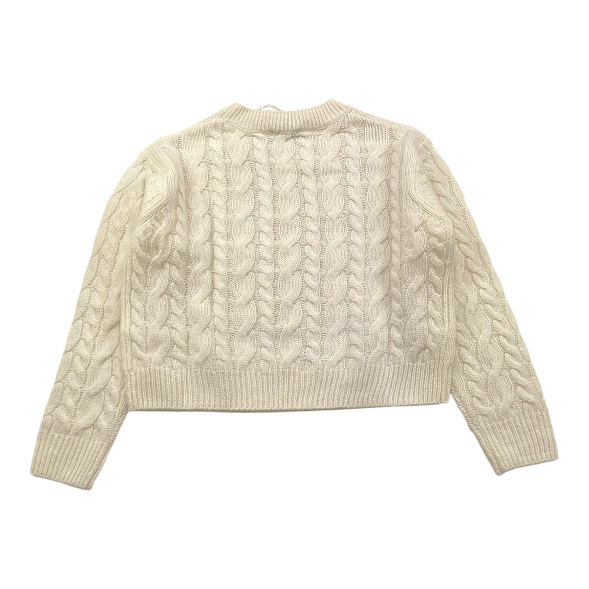 IL GUFO maglia tinta unita con ricami Panna per Bambina A24MQ430EM220 PANNA IL GUFO