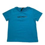 BALMAIN t-shirt girocollo tinta unita con stampa Azzurro per Neonato BS8571 AZZURRO BALMAIN