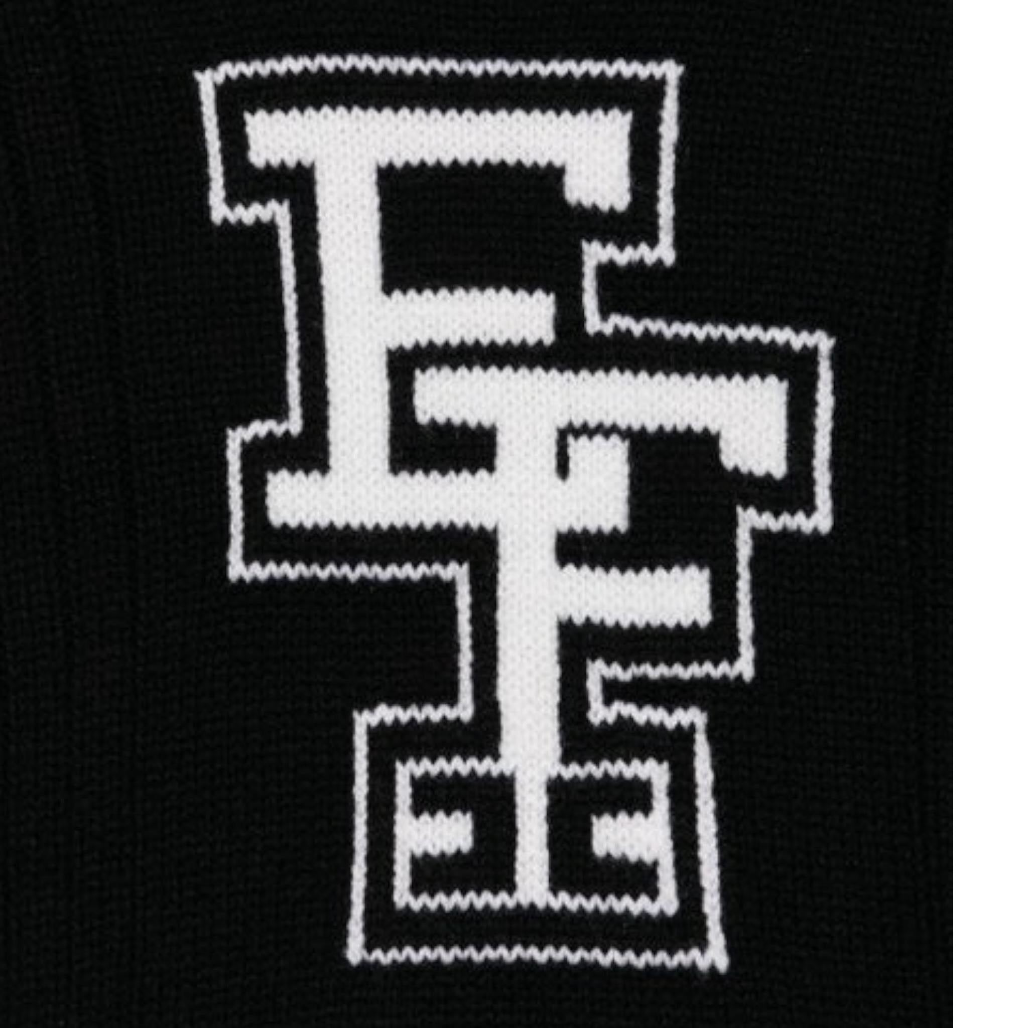 ELISABETTA FRANCHI maglia tinta unita collo alto con stampa Nero per Bambina EFMA141 NERO ELISABETTA FRANCHI
