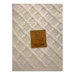 MOSCHINO coperta tinta unita con logo Panna per Neonato MUB00K PANNA MOSCHINO