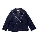 VICOLO giacca tinta unita con profili in contrasto Blu per Bambina 3141J00131 BLU VICOLO