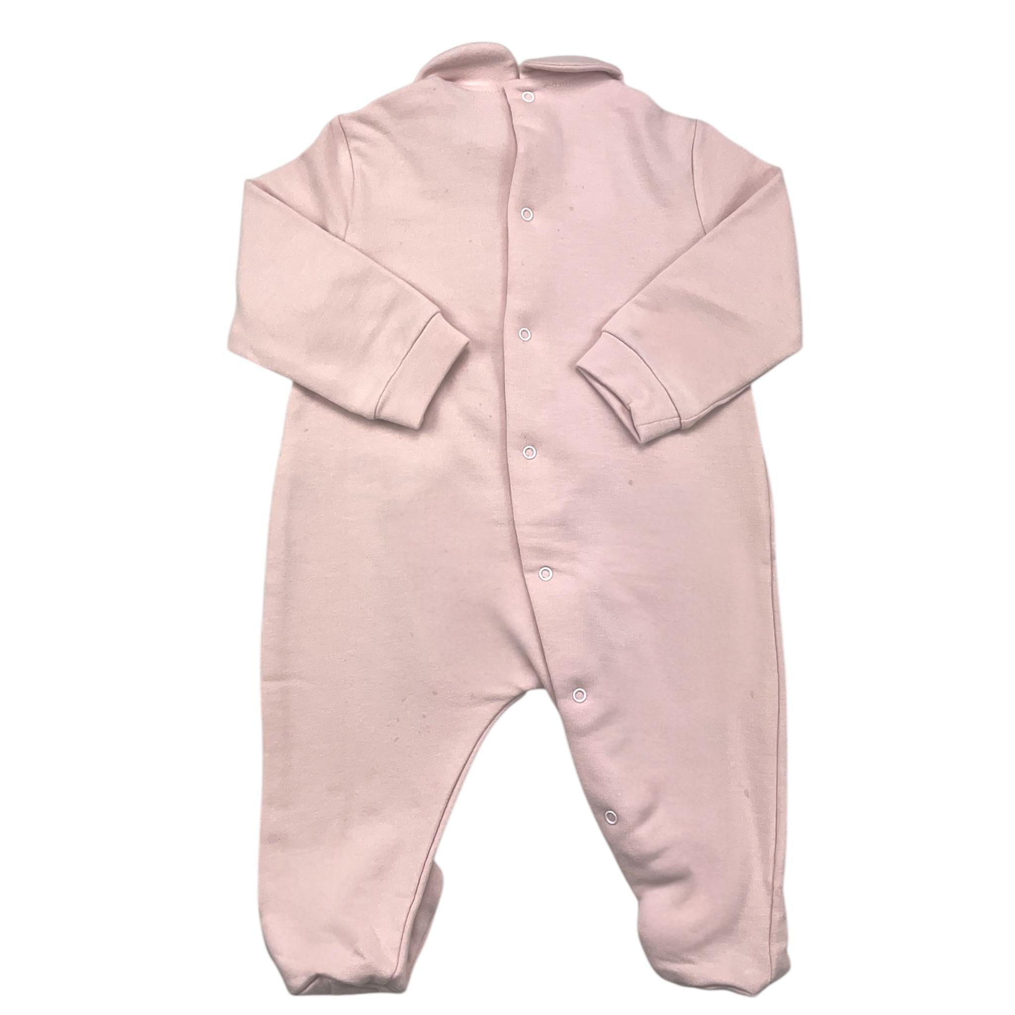 IL GUFO tutina manica lunga tinta unita con stampa Rosa per Neonata A24TP341M0100 ROSA IL GUFO