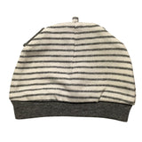 NINNAOH cappello bicolore con fantasia a righe Bianco/grigio per Neonato 2621XXX BIANCO/GRIGIO NINNAOH